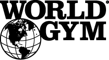 World Gym logo - a Novelli branded merchandise client