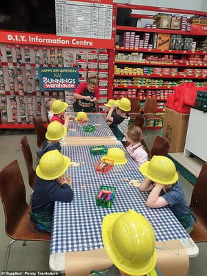 Novelli branded kids workshop kit and merchandise for Bunnings in-store family DIY programme