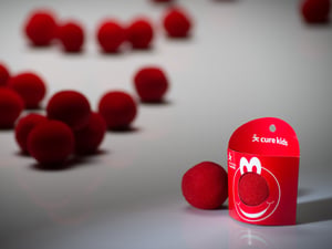 Cure Kids Red Nose Day merchandise produced by Novelli
