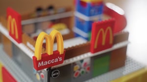 NovaBrix Macca's Makers building set for McDonald's McHappy Day fundraising campaign