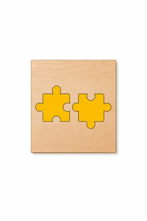 Co-branded custom laser-cut wooden craft kit for a brand collaboration campaign