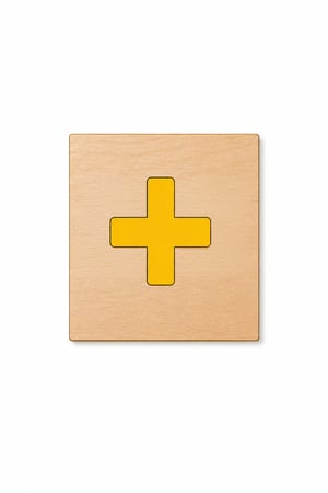 Custom branded wooden craft kit used as a gift with purchase at retail checkout