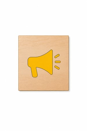 Custom branded wooden craft kit as a promotional giveaway at a brand activation event