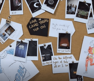 Mood board with ideas for a Novelli Glanbia campaign