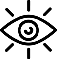 Eye icon representing ongoing brand visibility